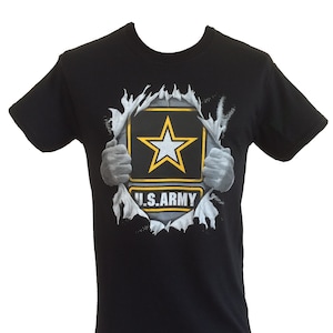 US Army T-shirt unique design T-shirt Black T-shirt TEE