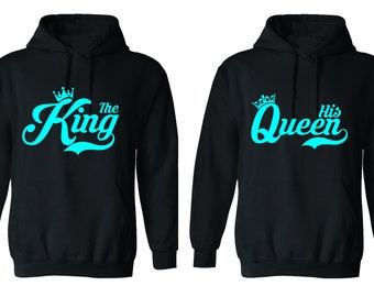 Roi & reine hoodies pour les sweat à capuche de couple