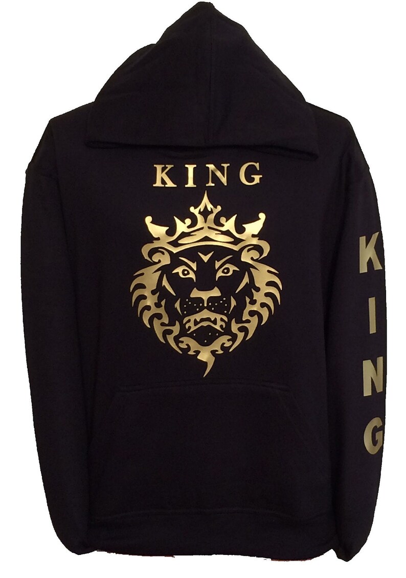 The king the queen hoodies Clearance