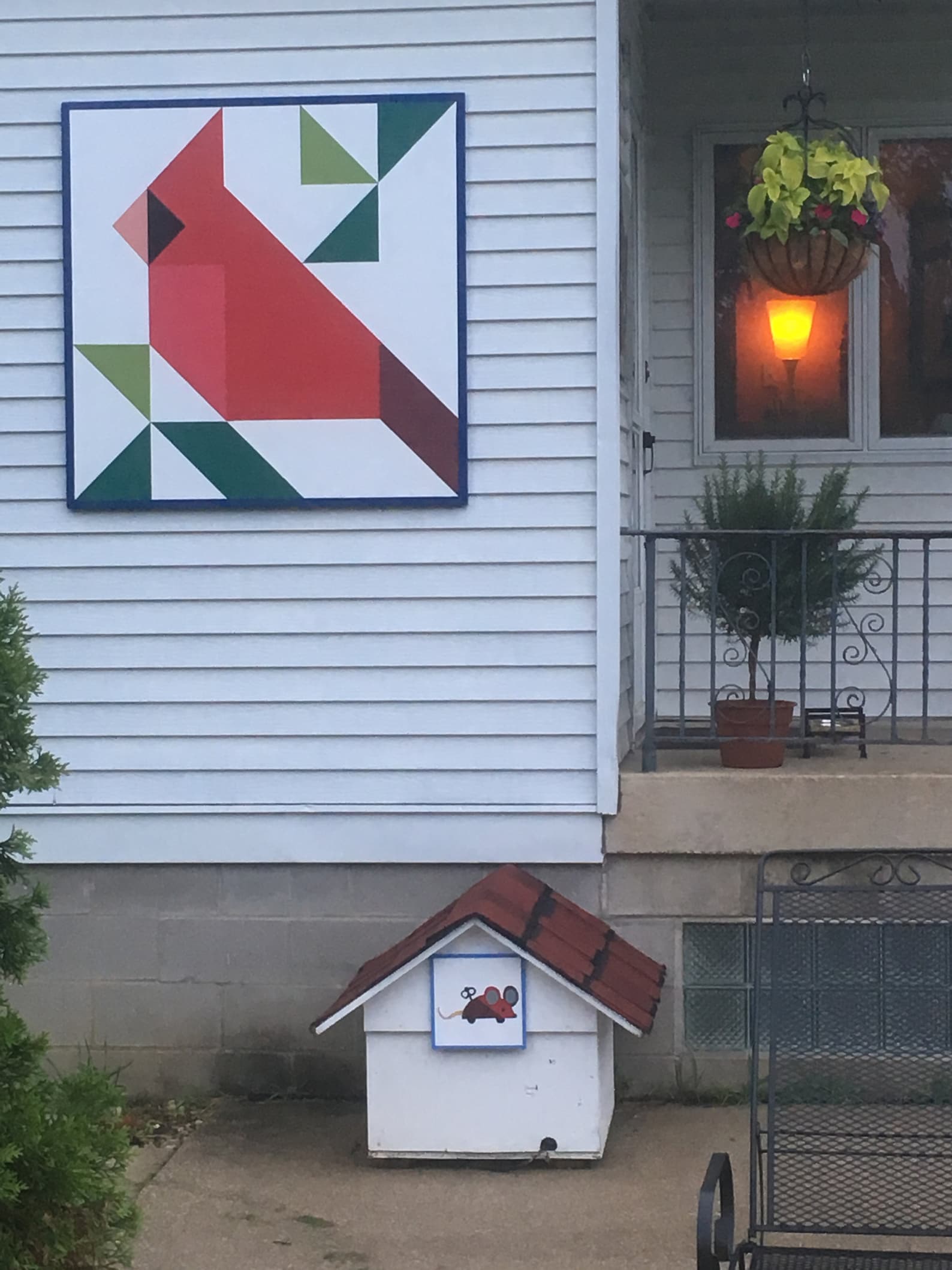 Cardinal Barn Quilt 2'x2' Etsy