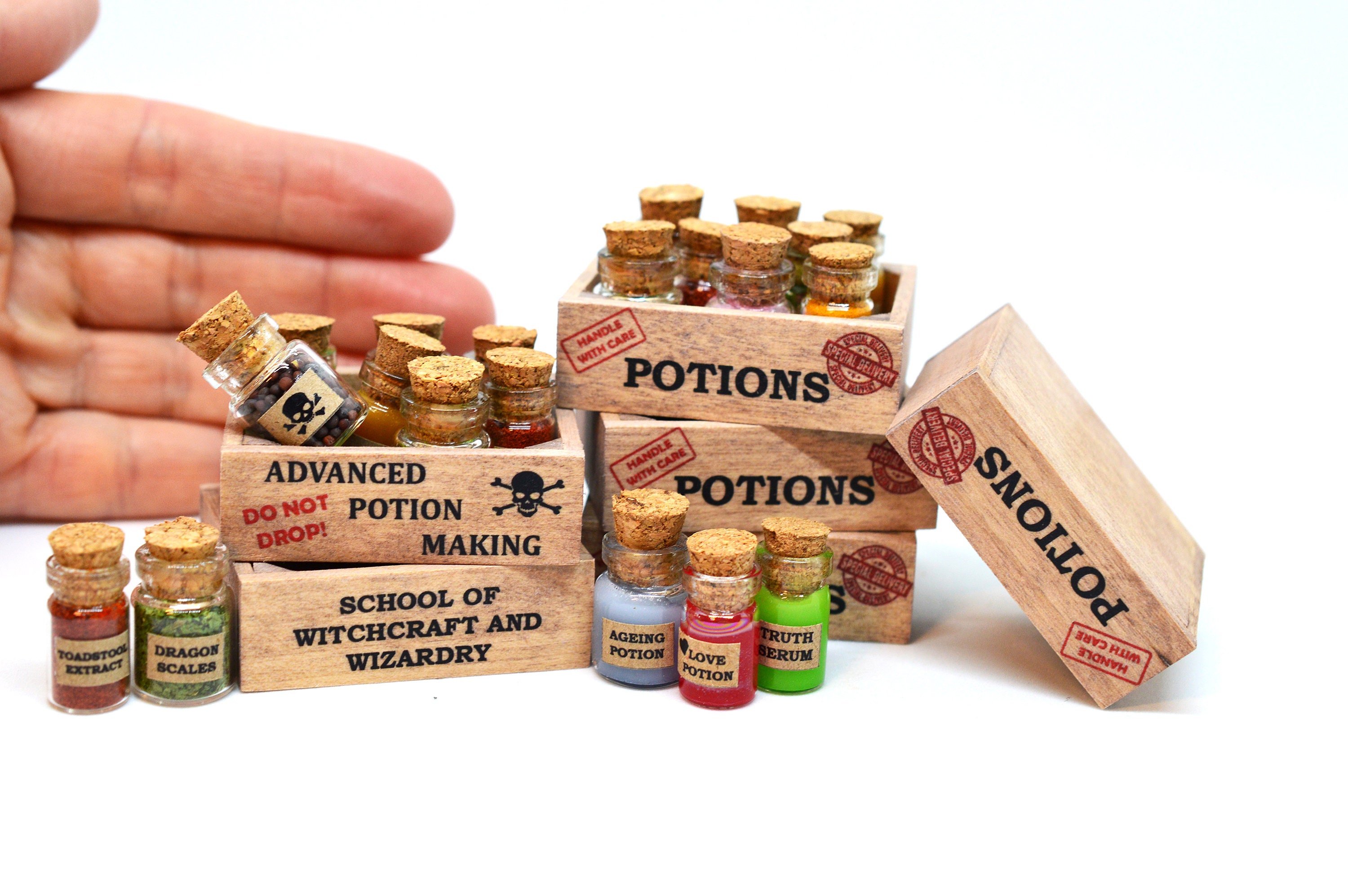 Miniature Halloween Crate Potion Potions Harry Potter Wizard Etsy