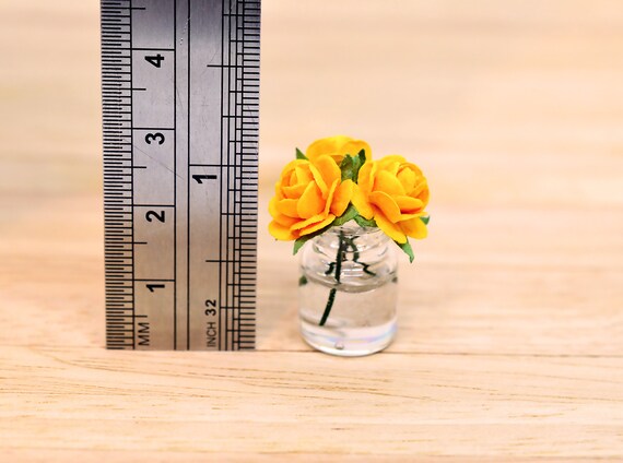 1:12 Maßstab Gerahmt Bild Von Ein Vase Sun Blumen Tumdee Puppenhaus Kunstdruck 