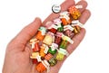 1 x Miniature Pickles Canned Fruit 1:12 Scale Jars Preserves Preserve Pickled Vegetables Dolls House Hello Minis HelloMinis