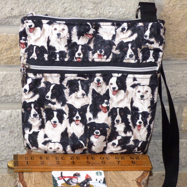 Border Collie bag, crossbody bag, shoulder bag