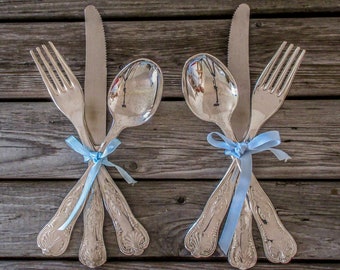 Set of Silver Cutlery for Romantic Dinner - Vintage Cutlery