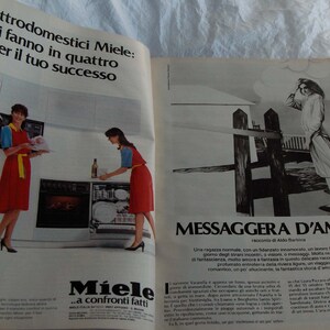 Vintage magazine Milleidee May 1985, on knitting, embroidery, fashion ideas, women's work and to decorate the house. image 3