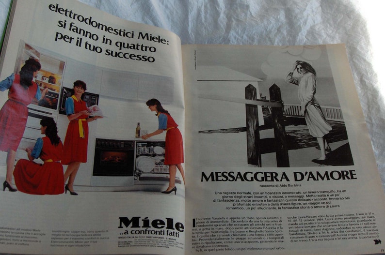 Vintage magazine Milleidee May 1985, on knitting, embroidery, fashion ideas, women's work and to decorate the house. image 3