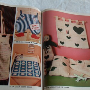 Vintage magazine Milleidee June 1977, on knitting, embroidery, fashion ideas, women's work and to decorate the house. image 10
