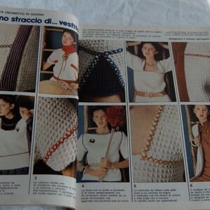 Vintage magazine Milleidee June 1977, on knitting, embroidery, fashion ideas, women's work and to decorate the house. image 6