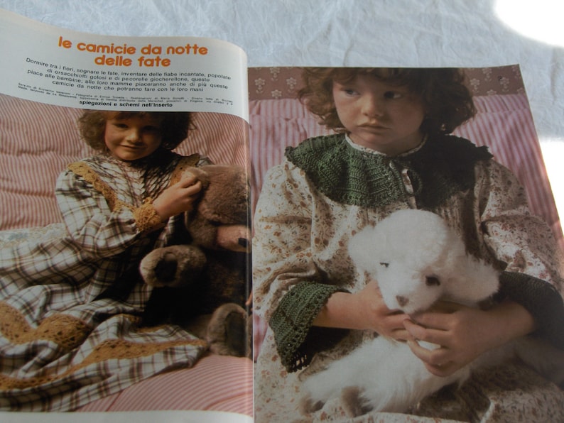 Vintage magazine Milleidee June 1977, on knitting, embroidery, fashion ideas, women's work and to decorate the house. image 7