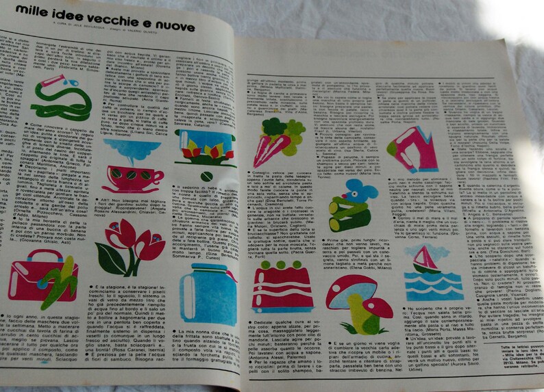 Vintage magazine Milleidee June 1977, on knitting, embroidery, fashion ideas, women's work and to decorate the house. image 3
