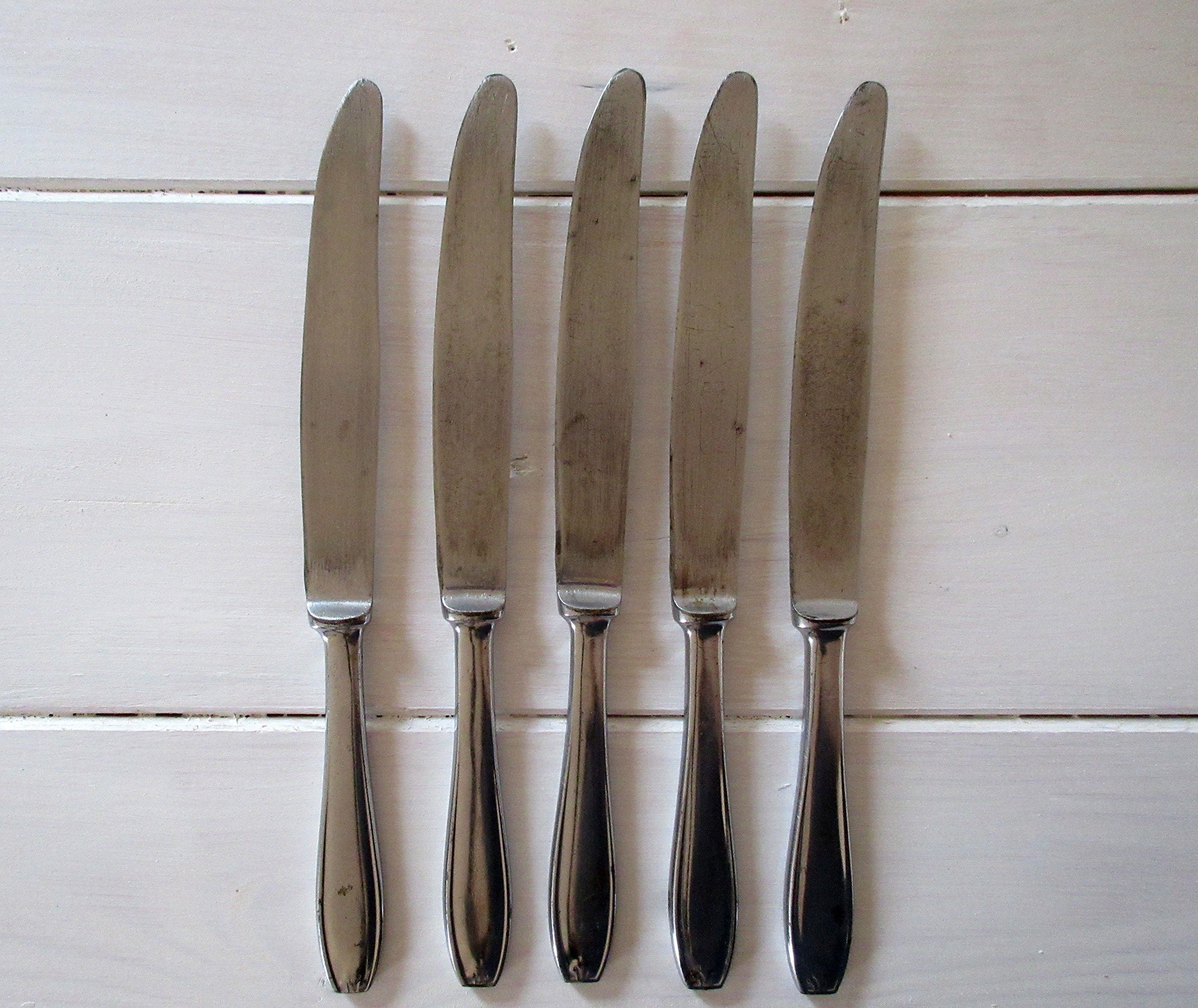 Set of 5 Vintage Kitchen Knives Collectible - Etsy