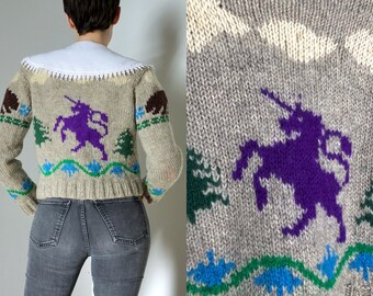 Unicorn Cardigan - Etsy UK