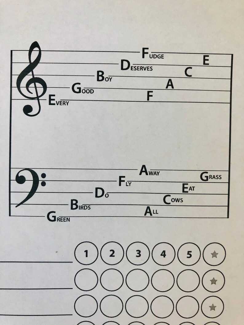 Piano Practice Chart Printable Digital Download - Etsy