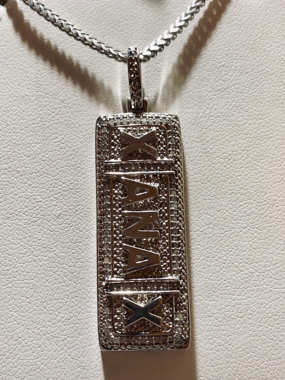 Xanax Pendant .40CTTW Etsy