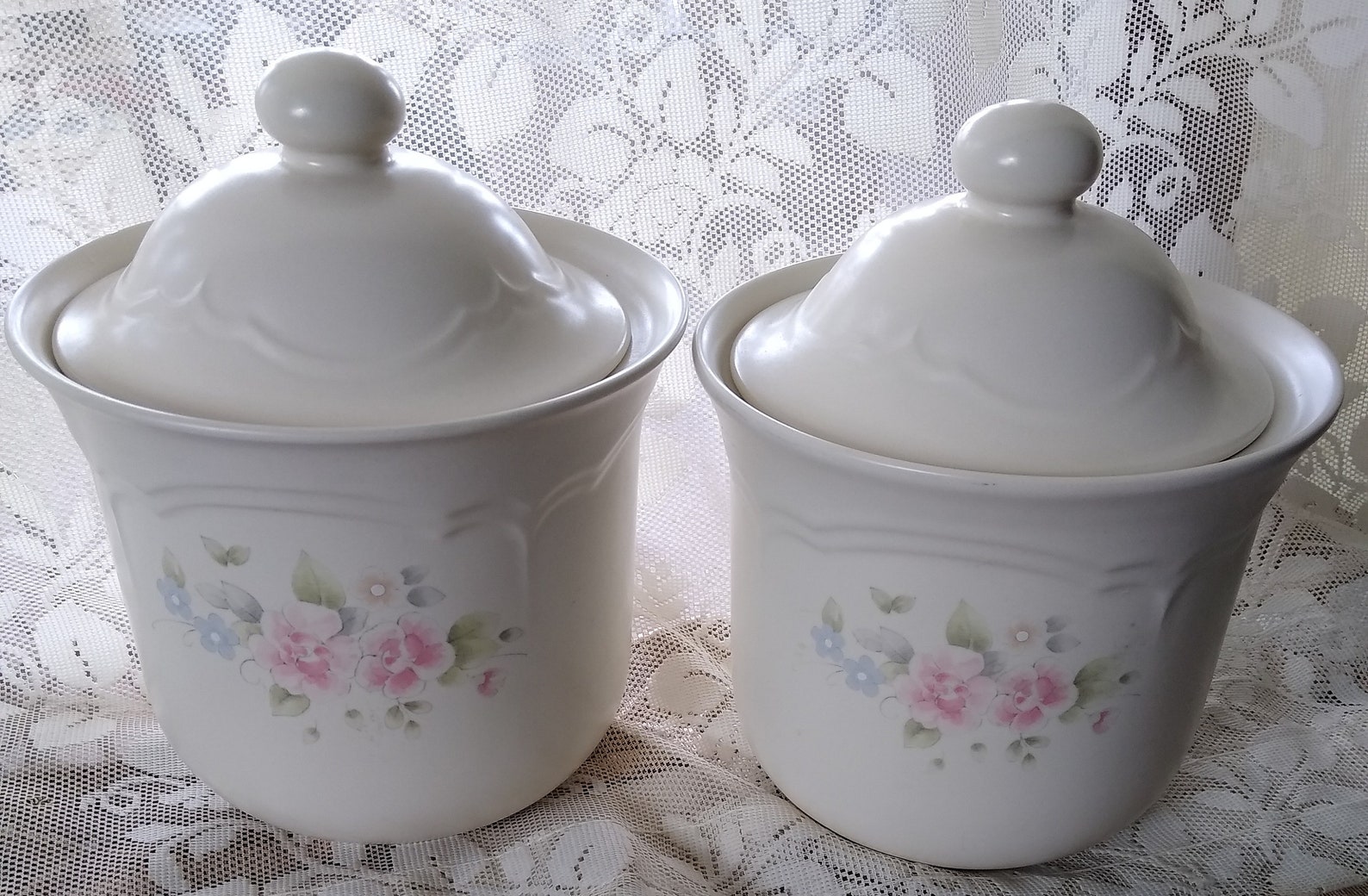 Elegant Vintage PFALTZGRAFF Tea Rose Canister Set | Etsy