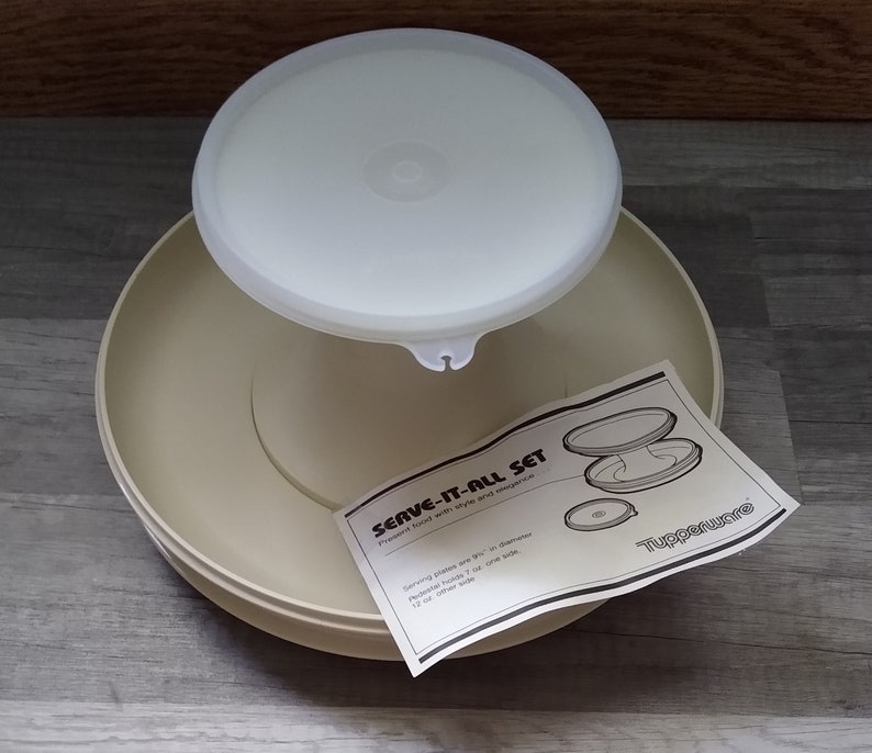 1984 Tupperware Serveitallset Etsy