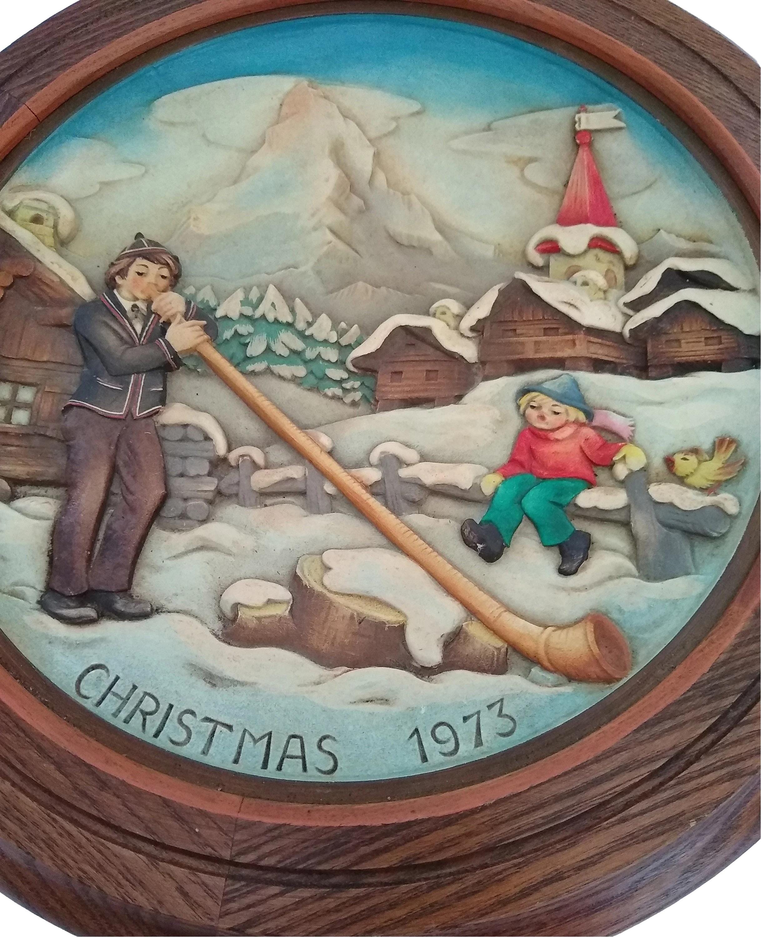 ANRI アンリ 1972 年製 クリスマス飾り壁掛け シリアル5044 1973 ANRI