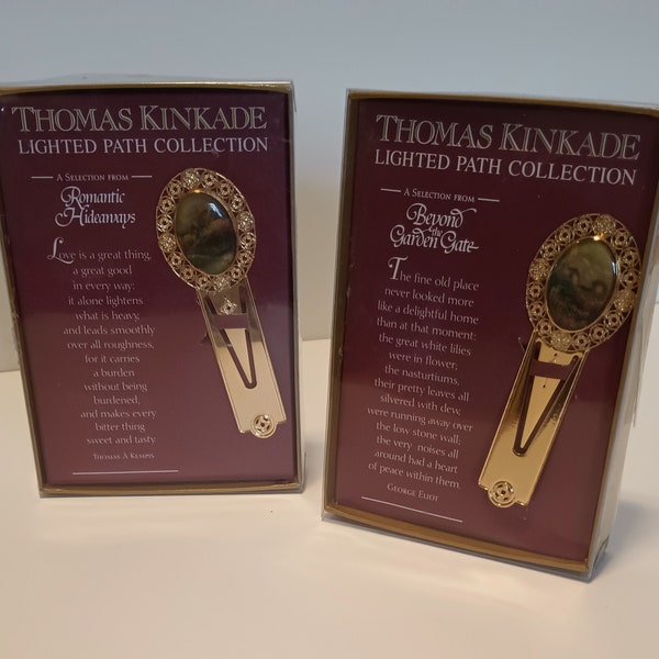 THOMAS KINKADE Lighted Path Collection Bookmarks!