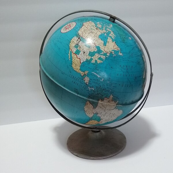 Ohio Art Metal and Tin Globe!