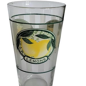 Set of FOUR Vintage 16 oz. &#39;Lemons&#39; Glasses!