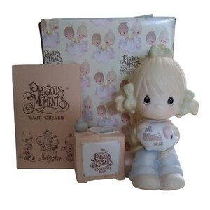 1983 PRECIOUS MOMENTS Collectors Club &quot;Dues&quot; Porcelain Figurine!
