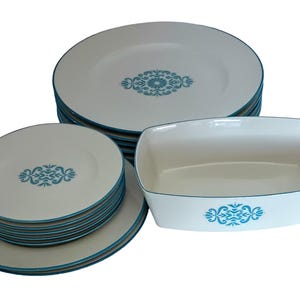 Oddball Fransiscan Family China &#39;Medallion&#39; 13 Piece Set!