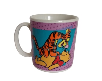 1997 SAKURA Double Sided Tigger and Pooh Mug!