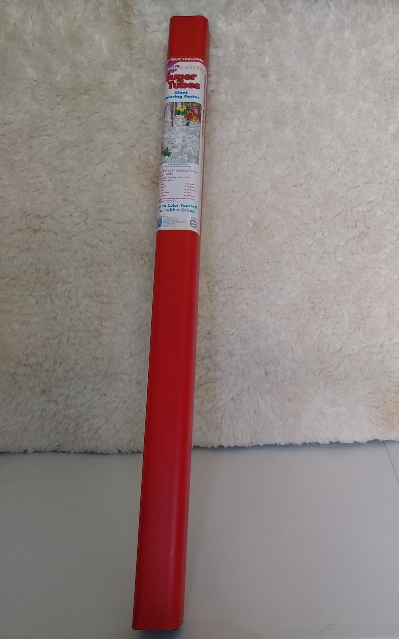 CLEARANCE SUPER TUBES Giant Coloring Poster and Marking Etsy