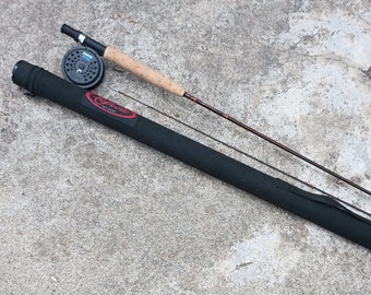 Vintage Martin Fly Rod Combo, Martin 60 Reel and Martin 38067E 3pc 8', 6/7  Weight Fly Rod, Very Good Useable Condition, Some Scuffs and Wear 