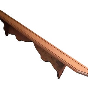 Gorgeous 47 1/2&quot; Wooden Wall Shelf with Plate Groove!
