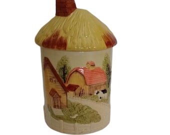 Vintage Farmhouse Cookie Jar!