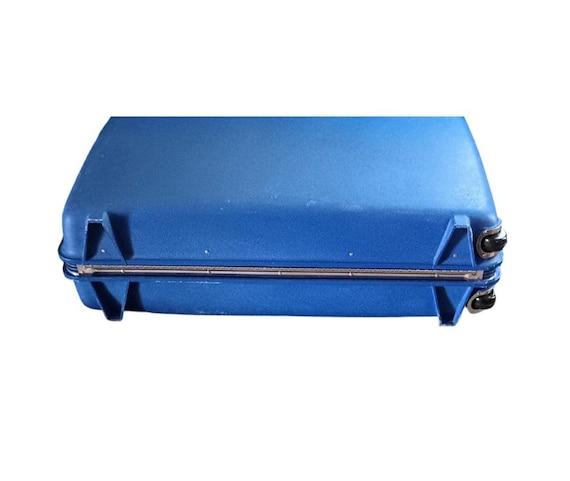 Large 1981 Samsonite Blue Hardshell 'Survivor' Su… - image 9
