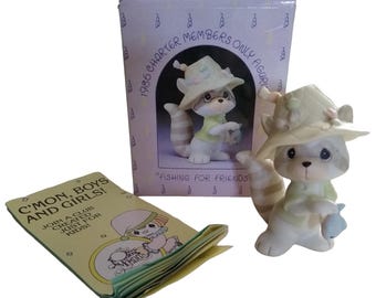Precious Moments &quot;Fishing for Friends&quot; Porcelain Figurine!