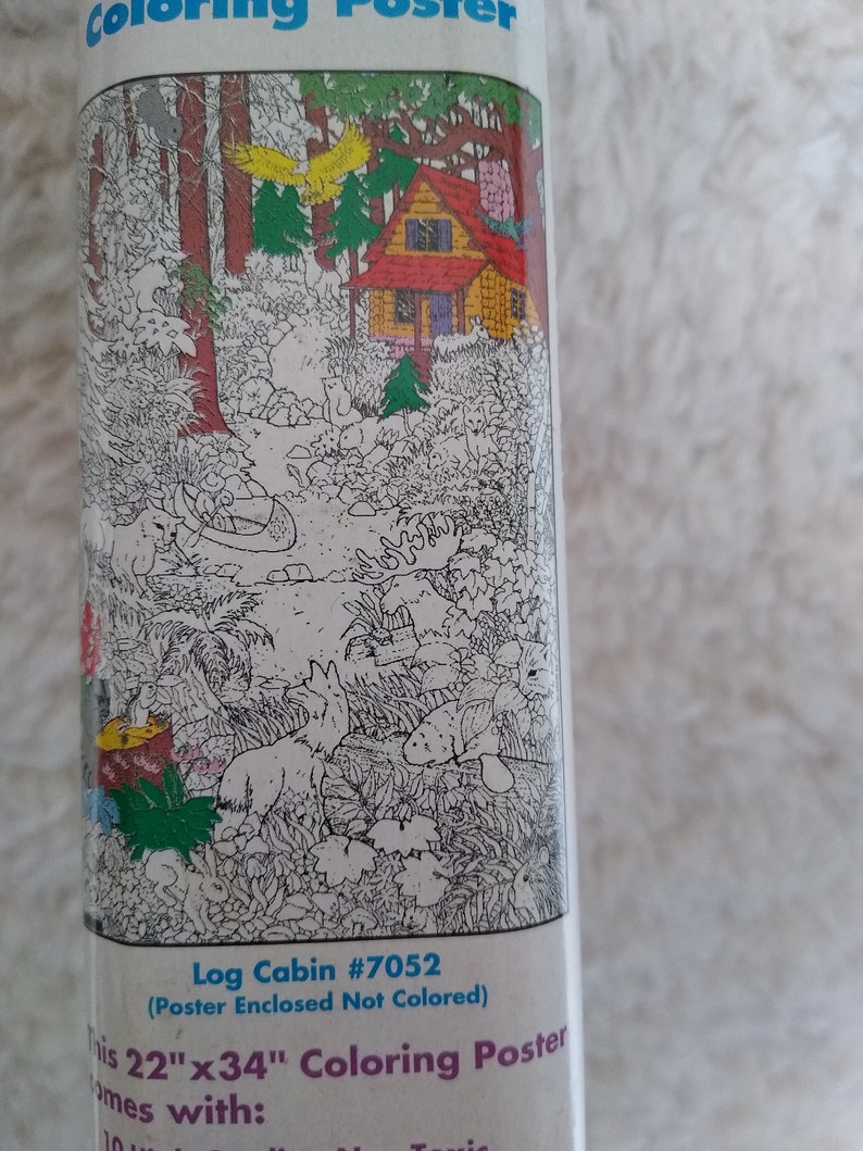 CLEARANCE SUPER TUBES Giant Coloring Poster and Marking Etsy