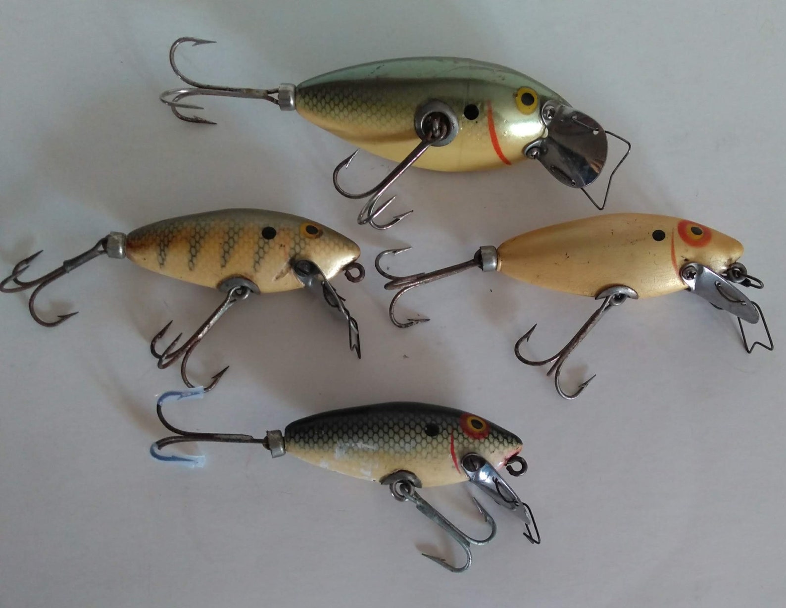 Vintage True Temper Shad Fishing Lures Etsy