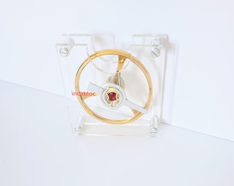 Vintage Incabloc Store Display Swiss Watch Balance Demonstration Model!