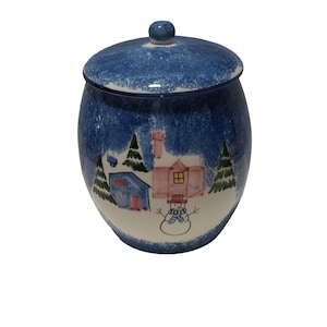 1999 Italian Marketplace Snowman Cookie Jar!