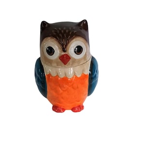 Vintage Earthenware Owl Cookie Jar!