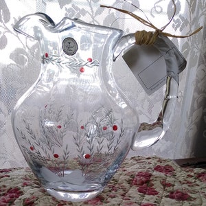 1990&#39;s Handcrafted Romanian Crystal Pitcher!