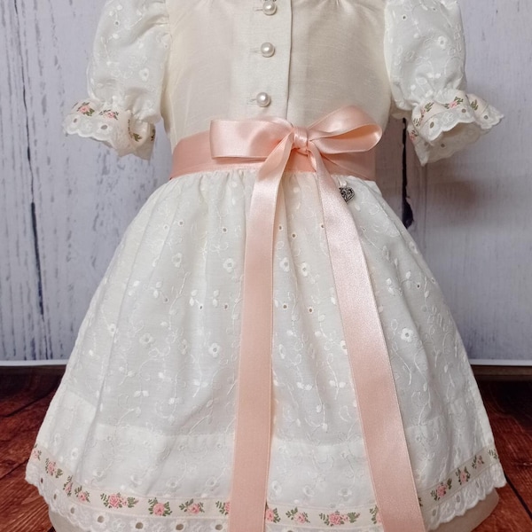 Baptism dirndl size 74, children's dirndl, baby dirndl, traditional dress for girls