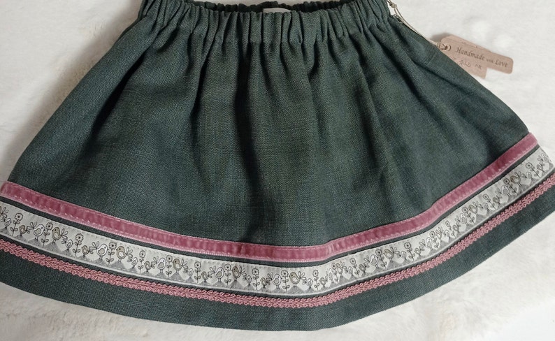 Traditional skirt size 56 baby, baptism baby, traditional costumes girls, traditional costumes baby image 1