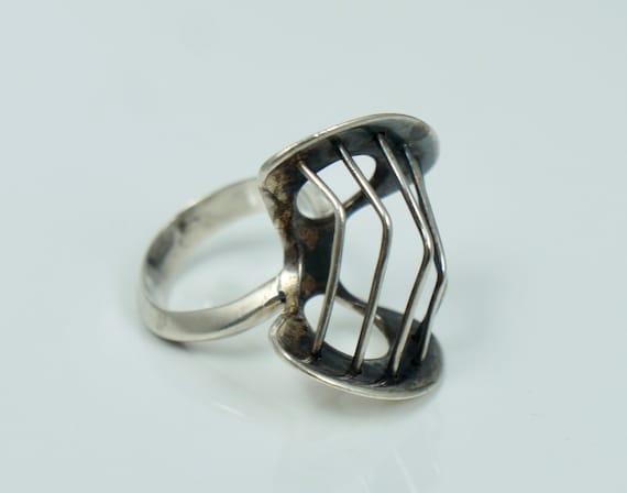 Outstanding Mid Century Modernist Sterling Silver… - image 3