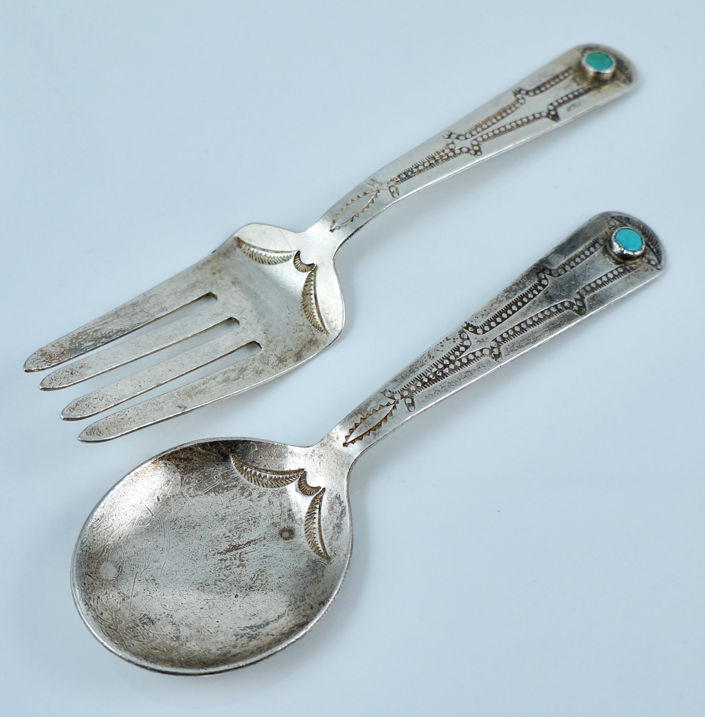 Don Platero ナバホ シルバー ヴィンテージ　レードル お玉 スプーン Vintage Sterling Silver Kokopelli Baby Spoon by Navajo