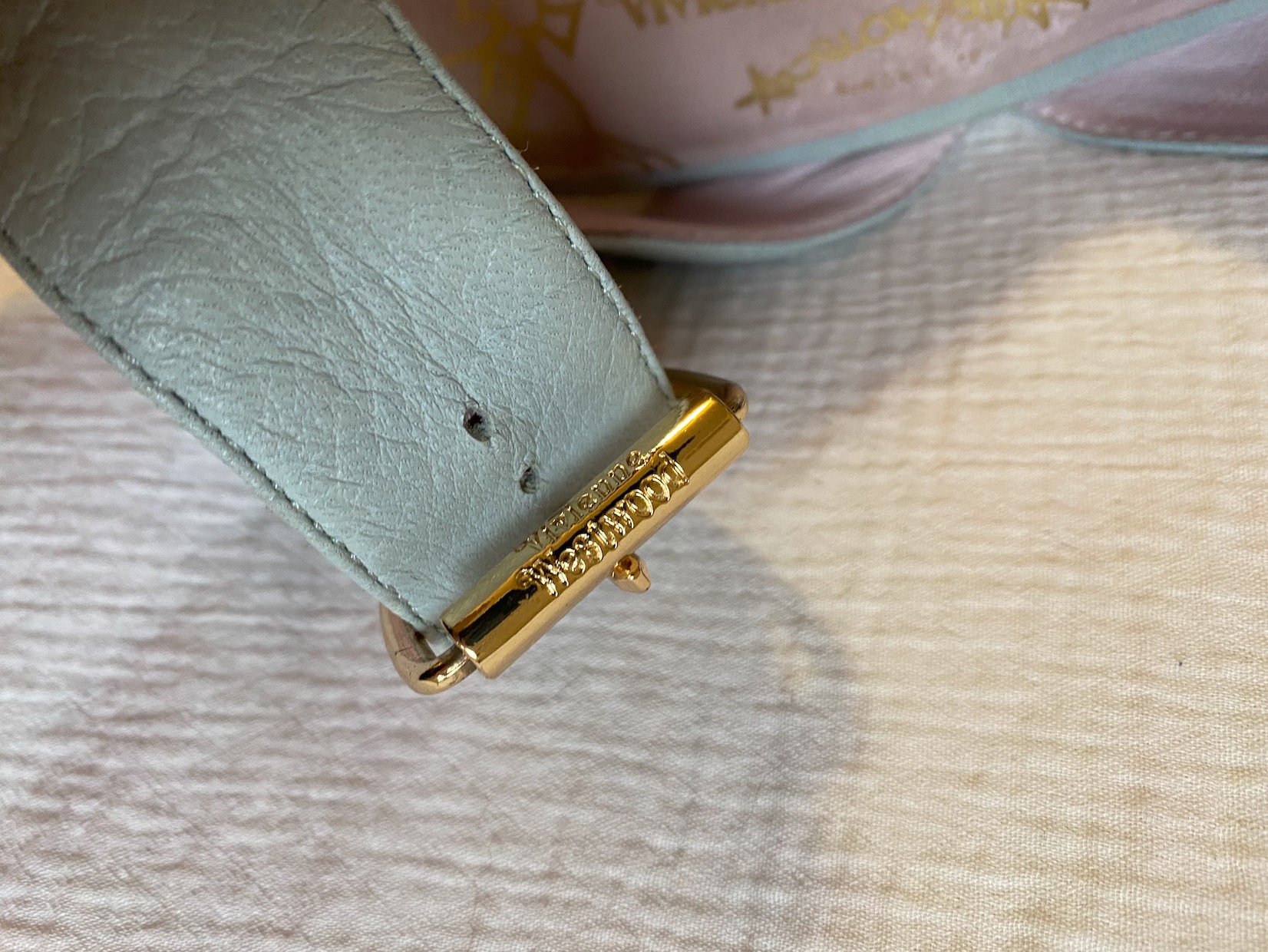 Rare Vintage Vivienne Westwood Anglomania Mint Blue Leather