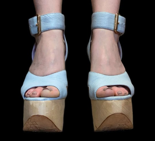Rare Vintage Vivienne Westwood Anglomania Mint Blue Leather