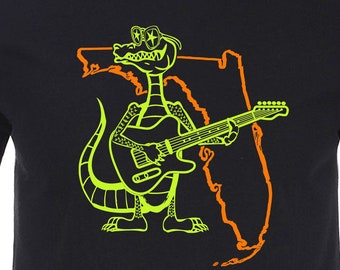 Gator Playing Guitar