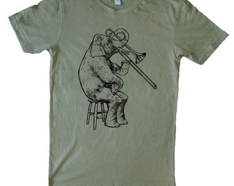 Elephant Playing Trombone