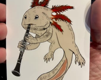 Animals Playing Musical Instrument stickers for laptops, tumblers doors, windows and more (A - M)