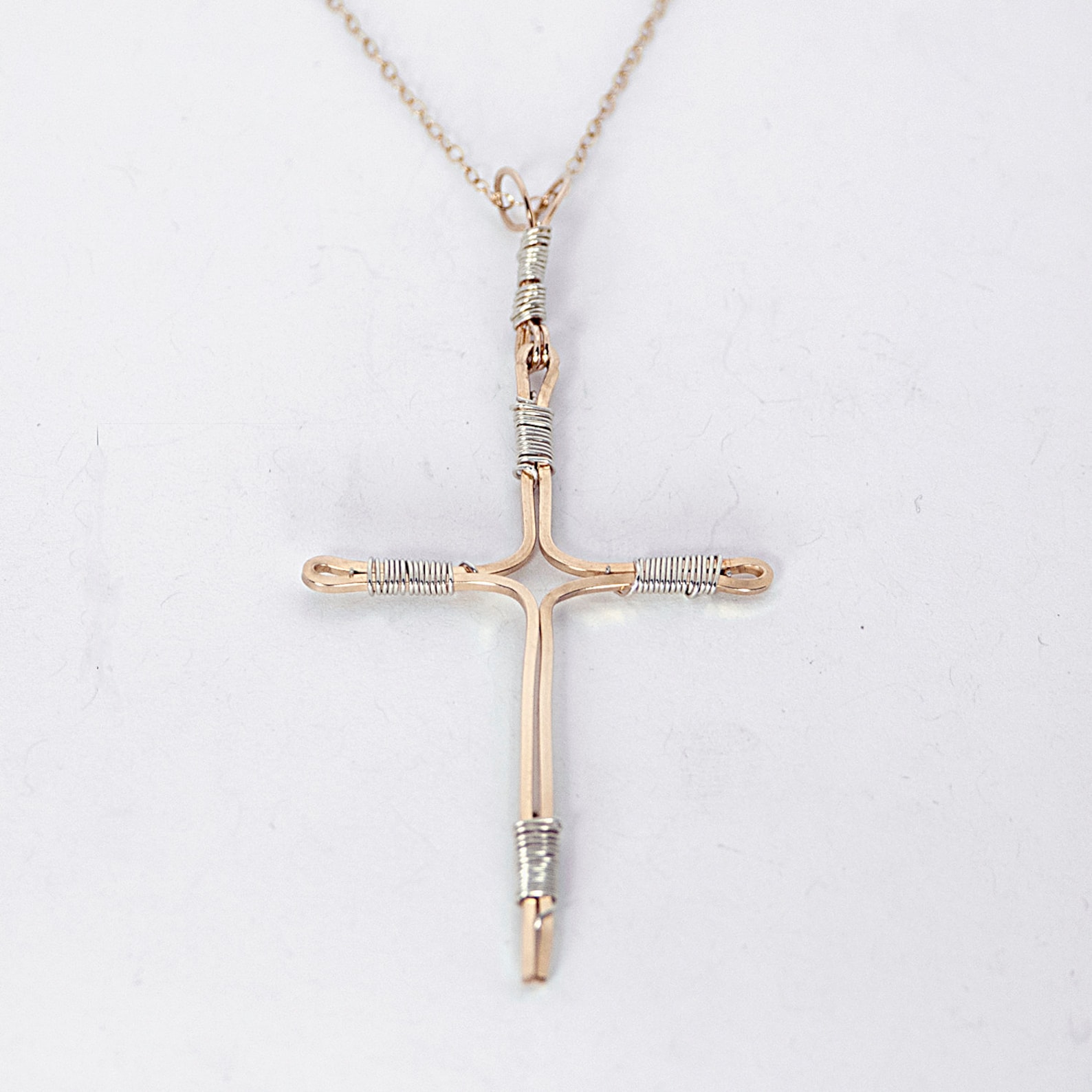 Gold Cross Pendant Etsy